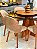 CONJUNTO MESA MARK REDONDA 130m + 6 CADEIRAS MARK MODELO 30 CREME + PRATO GIRATORIO - Imagem 5