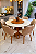 CONJUNTO MESA MARK REDONDA 130m + 6 CADEIRAS MARK MODELO 30 CREME + PRATO GIRATORIO - Imagem 2