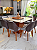 CONJUNTO MESA MARK QUADRADA 130X130 + 8 CADEIRAS MARK 30 CINZA + PRATO GIRATORIO - Imagem 4
