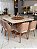 CONJUNTO MESA MARK QUADRADA 130X130 + 8 CADEIRAS MARK 30 CREME + PRATO GIRATORIO - Imagem 4