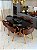CONJUNTO MESA MARK 180X090 + 6 CADEIRAS AGATHA MARROM - Imagem 2