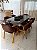 CONJUNTO MESA MARK 180X090 + 6 CADEIRAS AGATHA MARROM - Imagem 6