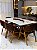 CONJUNTO MESA MARK 180X090 + 6 CADEIRAS AGATHA MARROM - Imagem 3