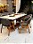 CONJUNTO MESA MARK 180X090 + 6 CADEIRAS AGATHA CINZA - Imagem 3