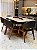 CONJUNTO MESA MARK 180X090 + 6 CADEIRAS AGATHA CINZA - Imagem 5