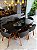 CONJUNTO MESA MARK 180X090 + 6 CADEIRAS AGATHA CINZA - Imagem 2