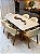 CONJUNTO MESA MARK 180X090 + 6 CADEIRAS AGATHA CREME - Imagem 5