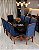CONJUNTO MESA MARK 180X090 + 8 CADEIRAS MARK MODELO 19 AZUL ROYAL - Imagem 4