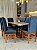 CONJUNTO MESA MARK 180X090 + 8 CADEIRAS MARK MODELO 19 AZUL ROYAL - Imagem 5