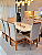 CONJUNTO MESA MARK 180X090 + 8 CADEIRAS MARK MODELO 19 PALHA - Imagem 2