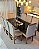 CONJUNTO MESA MARK 180X090 + 8 CADEIRAS MARK MODELO 19 PALHA - Imagem 3