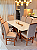 CONJUNTO MESA MARK 180X090 + 8 CADEIRAS MARK MODELO 19 PALHA - Imagem 4