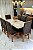 CONJUNTO MESA MARK 180X090 + 8 CADEIRAS MARK MODELO 19 MARROM - Imagem 1