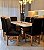 CONJUNTO MESA MARK 180X090 + 8 CADEIRAS MARK MODELO 19 PRETO - Imagem 6