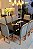 CONJUNTO MESA MARK 180X090 + 8 CADEIRAS MARK MODELO 19 GRAFITE - Imagem 1