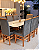CONJUNTO MESA MARK 180X090 + 8 CADEIRAS MARK MODELO 19 GRAFITE - Imagem 2