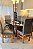 CONJUNTO MESA MARK 180X090 + 8 CADEIRAS MARK MODELO 19 GRAFITE - Imagem 3