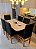 CONJUNTO MESA MARK 160X090 NOGUEIRA + 6 CADEIRAS MODELO 19 PRETO - Imagem 2