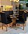 CONJUNTO MESA MARK 160X090 NOGUEIRA + 6 CADEIRAS MODELO 19 PRETO - Imagem 7