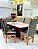 CONJUNTO MESA MARK 160X090 NOGUEIRA + 6 CADEIRAS MODELO 19 GRAFITE - Imagem 2