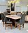 CONJUNTO MESA MARK 160X090 NOGUEIRA + 6 CADEIRAS MODELO 19 GRAFITE - Imagem 4