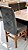 CONJUNTO MESA MARK 160X090 NOGUEIRA + 6 CADEIRAS MODELO 19 GRAFITE - Imagem 7