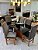 CONJUNTO MESA MARK 160X090 NOGUEIRA + 6 CADEIRAS MODELO 19 GRAFITE - Imagem 3