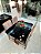 CONJUNTO MESA MARK 120X090 NOGUEIRA + 4 CADEIRAS MARK MODELO 18 CINZA - Imagem 5