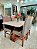 CONJUNTO MESA MARK 120X090 NOGUEIRA + 4 CADEIRAS MARK MODELO 18 CINZA - Imagem 2