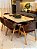 CONJUNTO MESA MARK 160X090 + 6 CADEIRAS AGATHA MARROM - Imagem 4