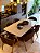 CONJUNTO MESA MARK 160X090 + 6 CADEIRAS AGATHA MARROM - Imagem 2
