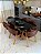 CONJUNTO MESA MARK 160X090 + 6 CADEIRAS AGATHA MARROM - Imagem 1