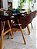 CONJUNTO MESA MARK 160X090 + 6 CADEIRAS AGATHA MARROM - Imagem 8