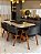 CONJUNTO MESA MARK 160X090 + 6 CADEIRAS AGATHA CINZA - Imagem 7