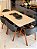 CONJUNTO MESA MARK 160X090 + 6 CADEIRAS AGATHA CINZA - Imagem 2