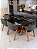 CONJUNTO MESA MARK 160X090 + 6 CADEIRAS AGATHA CINZA - Imagem 1
