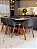 CONJUNTO MESA MARK 160X090 + 6 CADEIRAS AGATHA CINZA - Imagem 9