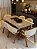 CONJUNTO MESA MARK 160X090 + 6 CADEIRAS AGATHA CREME - Imagem 2