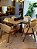 CONJUNTO MESA MARK 160X090 + 6 CADEIRAS AGATHA CREME - Imagem 6
