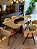 CONJUNTO MESA MARK 160X090 + 6 CADEIRAS AGATHA CREME - Imagem 4