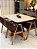 CONJUNTO MESA MARK 120X090 + 4 CADEIRAS AGATHA MARROM - Imagem 4