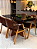 CONJUNTO MESA MARK 120X090 + 4 CADEIRAS AGATHA MARROM - Imagem 3