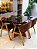CONJUNTO MESA MARK 120X090 + 4 CADEIRAS AGATHA MARROM - Imagem 1