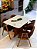 CONJUNTO MESA MARK 120X090 + 4 CADEIRAS AGATHA MARROM - Imagem 2