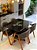 CONJUNTO MESA MARK 120X090 + 4 CADEIRAS AGATHA CINZA - Imagem 1