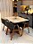 CONJUNTO MESA MARK 120X090 + 4 CADEIRAS AGATHA CINZA - Imagem 4