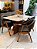 CONJUNTO MESA MARK 120X090 + 4 CADEIRAS AGATHA CINZA - Imagem 6