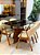 CONJUNTO MESA MARK 120X090 + 4 CADEIRAS AGATHA CREME - Imagem 1