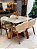 CONJUNTO MESA MARK 120X090 + 4 CADEIRAS AGATHA CREME - Imagem 2