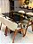 CONJUNTO MESA MARK 120X090 + 4 CADEIRAS AGATHA CREME - Imagem 6